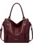 Kadın Avrupa Amerikan Büyük Dış Ticaret Taşınabilir Tote Yumuşak Deri Büyük Kapasiteli Omuz Crossbody Bayan Çanta (Yurt Dışından) 1