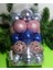Vıp Deluxe 25 Adet 6 cm Yılbaşı Topu Yılbaşı Ağacı Süsleri 5 Farklı Model Top Süs Noel Ağacı Süsleri 1