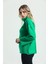 Yeşil Yumoş Oversize Balıkçı Yaka Triko Kazak 24309 4