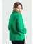 Yeşil Yumoş Oversize Balıkçı Yaka Triko Kazak 24309 5