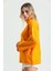 Oranj Yumoş Oversize Balıkçı Yaka Kazak 24309 4