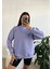 Lila Basic Oversize Sweatshirt 26088 3