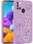 Case 4u Galaxy A21S Kabartma Figürlü Parlak Toys Silikon Kılıf Mor 1