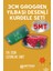 3cm x 5mt Yılbaşı Figürlü 2 Farklı Grogren Kurdele Yeşil Mutlu Yıllar + Çam Ağaçlı 1