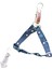 Köpek göğüs tasması gezdirme kayışlı set siyah küçük ırk uzunluk:125cm göğüs ölçüsü:30-50cm ayarlamalı dog harness TB4-5 4