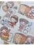 Sevimli Kız ve Sevimli Dostları Büyük Boy 27 Adet Şeffaf Sarı Paket Pet Sticker Çıkartma 5