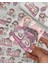 Sevimli Kız ve Sevimli Dostları Büyük Boy 27 Adet Şeffaf Pembe Paket Pet Sticker Çıkartma 1