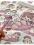 Sevimli Kız ve Sevimli Dostları Büyük Boy 27 Adet Şeffaf Pembe Paket Pet Sticker Çıkartma 5