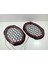 Işıklı Oval Hoparlör Kapağı – Kırmızı Renkte Işıklı Oval Midrange Kapak – 1 Takım 3