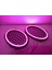 Işıklı Oval Hoparlör Kapağı – Mor Renkte Işıklı Oval Midrange Kapak – 1 Takım 1
