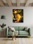 Sokak Lambaları Yağlı Boya Kanvas Tablo Minimalist Dekoratif Soyut Modern 1