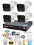 4 Kamera 5mp Lens 1080P 2mp Color Görüntü 8 Warm LED Gece Görüş Fullhd Güvenlik Kamera Sistemi 5525W 320GB 2