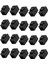 20 Adet RJ45 Konektörü Keystone Jack Cat6 Uzatma Çoğaltıcı Ethernet Ağı Lan Cat 6 Çoğaltıcı Jaklar Uzatma Adaptörü, Siyah (Yurt Dışından) 1