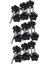 18 Adet M6 x 50 mm Kilitli Yıldız Şekilli Plastik Başlıklı Erkek Konu Topuz Tutacağı (Yurt Dışından) 1