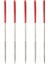 5x Lapidary Yuvarlak Sıçan Kuyruğu Elmas Dosyaları 3mm x 140MM Gümüş Ton Kırmızı (Yurt Dışından) 1