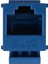 50 Adet RJ45 Konektörü Keystone Jack Cat6 Uzatma Çoğaltıcı Ethernet Ağı Lan Cat 6 Çoğaltıcı Jaklar Uzatma Adaptörü, Mavi (Yurt Dışından) 4
