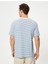 Basic Tişört Bisiklet Yaka Kısa Kollu Dokulu 4