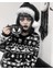 Gotik Punk Christmas Yılbaşı Noel Yarasalı Triko Kazak 3