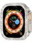 Apple Watch 8 Ultra/ Ultra 2 Kasa Koruma (49 Mm) Elmas Taşlı Zarif Şık Önü Açık Koruma Kılıf 4
