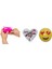 Kalp Emoji Beyaz Geyik Cep Sobası,el Isıtıcı,2 Adet Sıcak Su Torbası Pvc 9cm 5