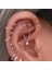 Mini Tektaş Cerrahi Çelik Tragus Helix Kıkırdak Conch Gümüş Renk 6 mm Piercing 4