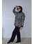 Zebra Desen Triko Kazak Tunik 1
