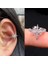 Silver Renk Kuzey Yıldızı Earcuff Kutup Yıldızı Sıkıştırma Kıkırdak Küpesi 1