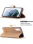 Samsung Galaxy S21 FE/S21 Lite-Brown Için Birleştirme Kot Pantolon Yüzey Deri Telefon Kapağı Cüzdan Standı Çantası (Yurt Dışından) 4