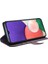 Samsung Galaxy A22 5g (Ab Versiyonu) Bölünmüş Deri Orijinal Deri Tam Koruma Cüzdan Standı Telefon Vaka-Kahverengi (Yurt Dışından) 5