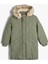 4WKG00014AW Koton Kız Çocuk Mont Haki 1