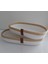 2'li Oval Sepet Düzenleyici Hasır Sepet Dekorasyon Hediyelik 31X18X5-26X15X5 1
