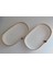 2'li Oval Sepet Düzenleyici Hasır Sepet Dekorasyon Hediyelik 31X18X5-26X15X5 3