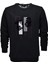 Erkek Baskılı Spor Sıfır Yaka Sweatshirt R2201 BGL-ST03191 1
