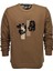Erkek Baskılı Spor Sıfır Yaka Sweatshirt R2201 BGL-ST03191 1