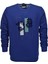 Erkek Baskılı Spor Sıfır Yaka Sweatshirt R2201 BGL-ST03191 1