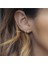 Tektaş Cerrahi Çelik Tragus Helix Kıkırdak Conch Gold Renk 8 mm 2 Adet Piercing 1