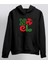 Noel Yılbaşı Temalı Siyah Hoodie 1