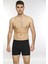 Erkek Likralı Boxer K1340-Siyah 2