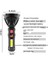 【eğlenceli Lıve】 LED El Feneri Cob Spot Işığı Taktik Işık 18650 Torch USB Şarj Edilebilir Lamba 4 Aydınlatma Modu ile Açık Su Geçirmez El Lambası (Yurt Dışından) 2