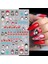 Kırmızı Noel Baba Nail Art Dekorasyon Çıkartması 2022 Benzersiz Çivi Penguen Kar Tanesi Kış Yeni Yıl 3D Kaydırıcılar Manikür Dekor SAF889 (Yurt Dışından) 2
