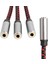 3,5 mm Dişi - 3 Bağlantı Noktalı Dişi Stereo Jak Yardımcı Ses Kablosu (Yurt Dışından) 3