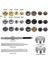 120 Takım Çıtçıt Alet Takımı, Metal Çıtçıt Düğme Leathercraft Perçinler Çıtçıtlar, 12.5mm Deri Çıtçıt Alet Takımı Çift Kapaklı Pirinç Perçinler (Yurt Dışından) 2