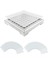 50 Pcs Drenaj Saç Catcher Tek Kullanımlık Duş Drenaj Saç Catcher Örgü Çıkartmalar Banyo Için (6 Inç Düzenli Kare) (Yurt Dışından) 1