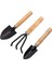 9 Set Mini Bahçe Aracı El Dikim Aletleri Küçük Kürek Tırmık Maça Ahşap Saplı Dikim Araçları (Yurt Dışından) 4