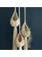 3x Boho Makrome Hava Tesisi Askı Tillandsia Asılı Sepet Halat Tutucu Çiçek Ev Dekor (13 Cm) (Yurt Dışından) 1