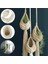 3x Boho Makrome Hava Tesisi Askı Tillandsia Asılı Sepet Halat Tutucu Çiçek Ev Dekor (13 Cm) (Yurt Dışından) 4