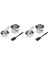 4x Çift Kazan Pot Seti Paslanmaz Çelik Eritme Potası Çikolata, Sabun, Balmumu, Mum Yapımı Için Silikon Spatula ile (Yurt Dışından) 2