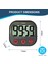 2x Mutfak Zamanlayıcı, Dijital Görsel Zamanlayıcı Manyetik Saat Kronometre Geri Sayım Sayacı, Pişirme Için LCD Ekran (Yurt Dışından) 4