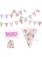 40FT Kumaş Bunting, 84 Adet Açık Bunting Banner, Bahçe Doğum Günü Partisi Için Çiçek Vintage Pamuk Üç Köşeli Bayrak (Yurt Dışından) 3