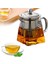 3x Kalınlaşmış Cam Çaydanlık Isıya Dayanıklı Çiçek Çay Potu Kabarcık Çaydanlık Paslanmaz Çelik Filtre Çaydanlık Kare Pot 350 ml (Yurt Dışından) 3